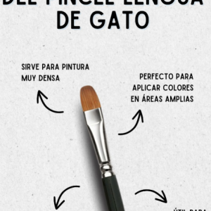 pincel lengua de gato exma cristal